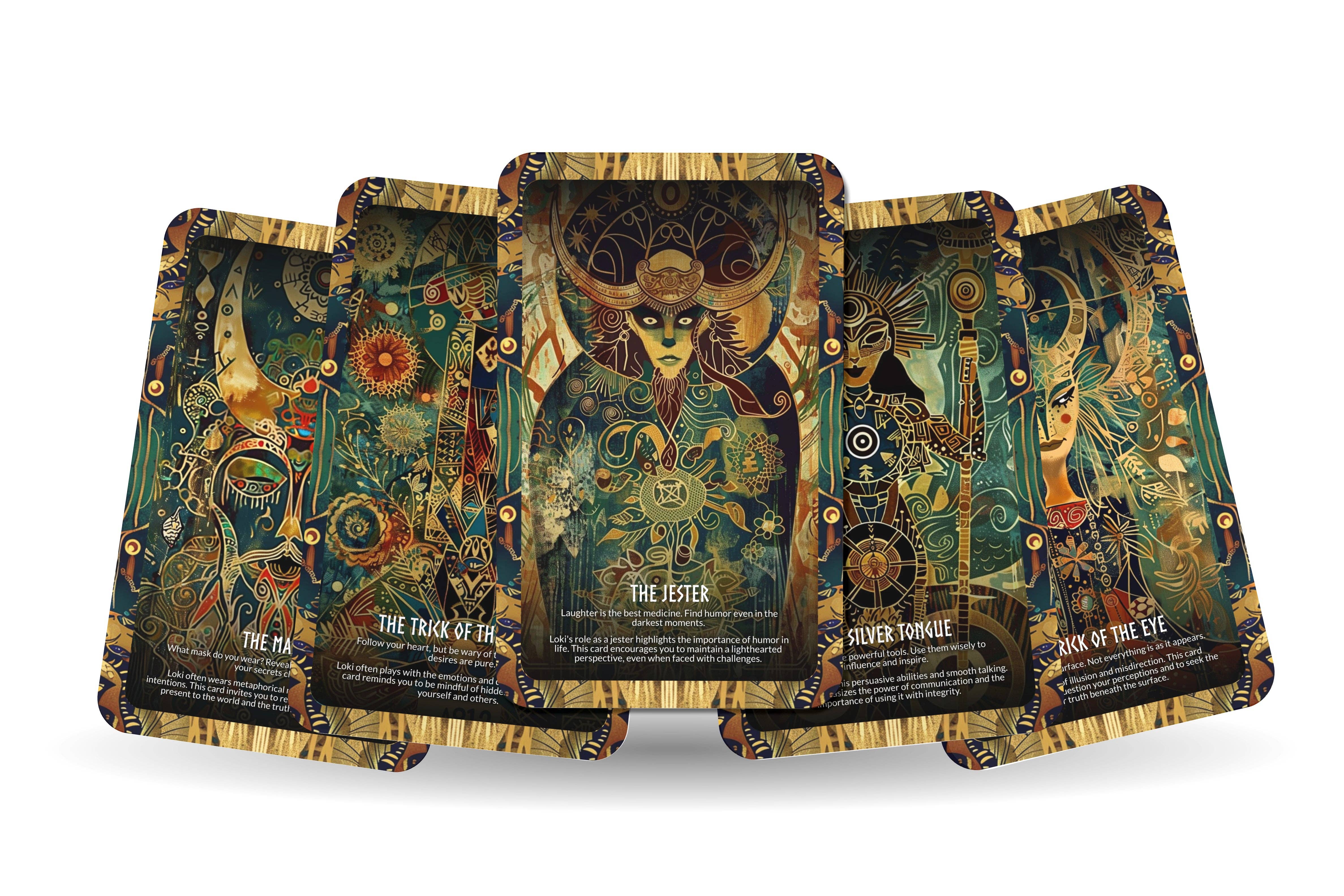 Ibiza Tarot USA - Vendita all'ingrosso Tarocchi - Loki - The Trickster's Path Oracle Deck Cards - Superare le complessità e le sfide con astuzia e arguzia6