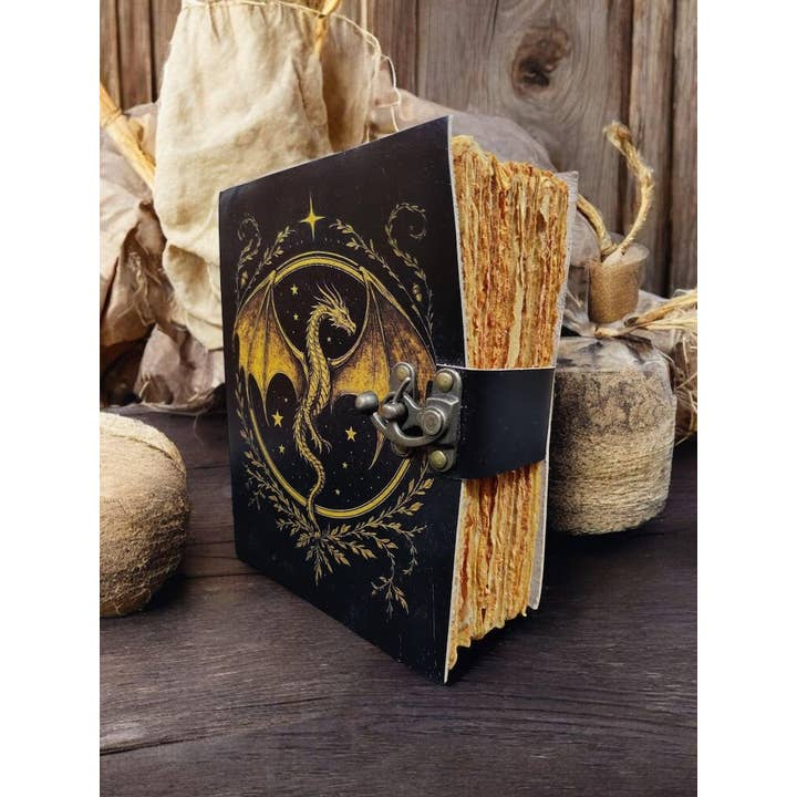 Leatherooze - Wholesale Journal/Diary - Dragon Leather Journal: Vintage style 5x7 inches 200 pages1
