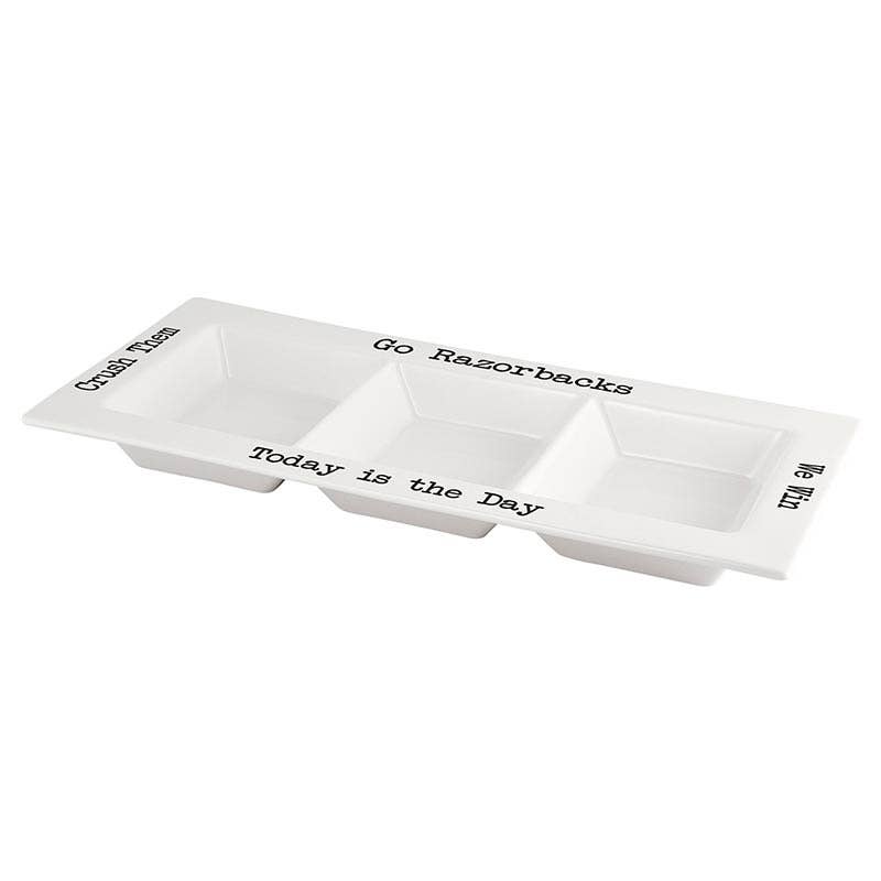 47th & Main (Creative Brands) - Wholesale Platter - Condiment Platters - Razorbacks1
