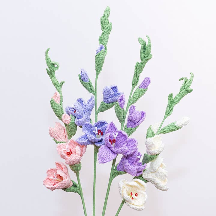 Handmade Crochet Flower- Gladiolus for wholesale by The Way to You