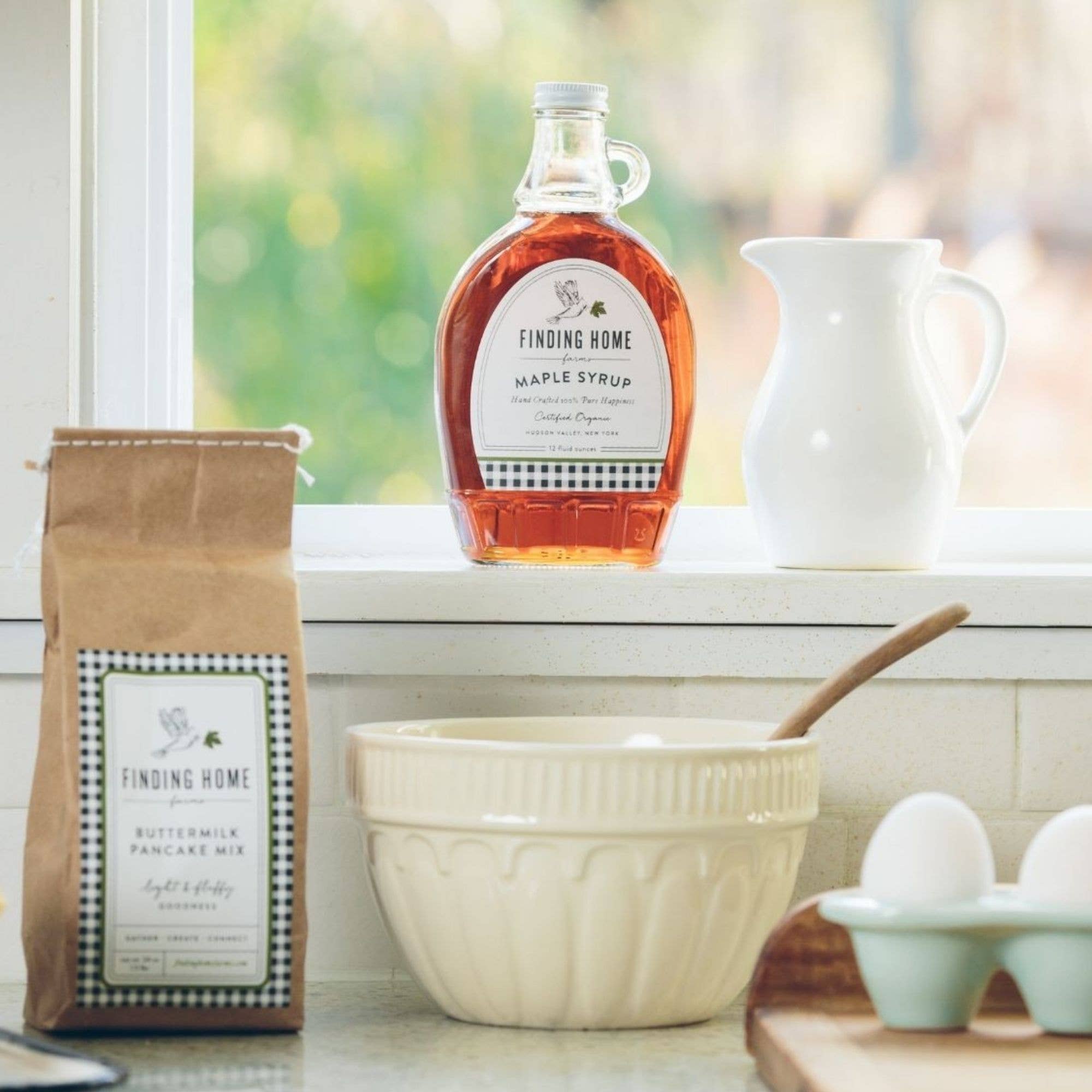Finding Home Farms - Wholesale Maple Syrup - 100% Pure Organic Maple Syrup - 12 oz Decorative Glass9