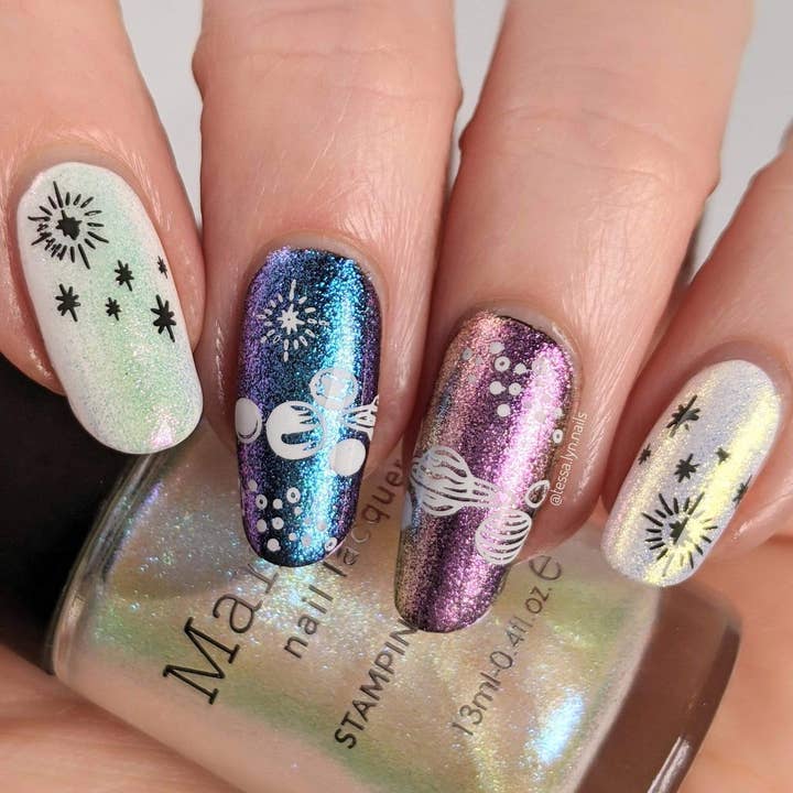Maniology - Wholesale Nail polish set - Moonbeams: 3-Piece Iridescent Shimmer Stamping Polish Set11
