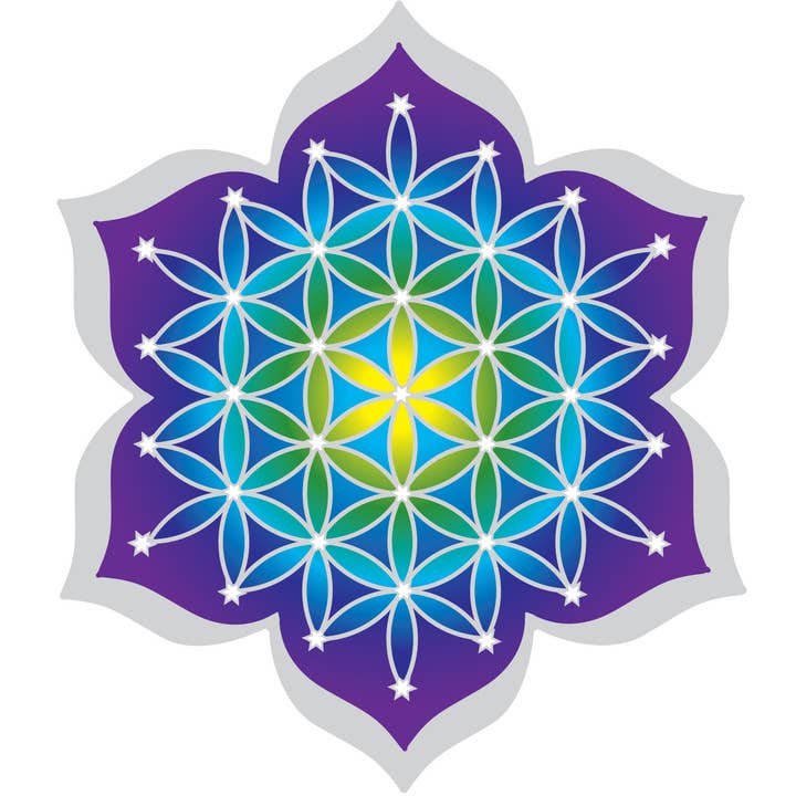 Suncatcher Fiore della vita per la vendita all'ingrosso da parte di Illumination Mandalas