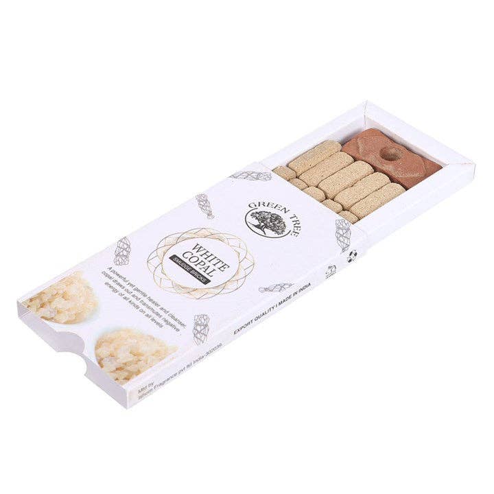 Something Different Wholesale – wholesale Rökelsepinne – Grön Trä Kopal Rökelseblock med Hållare2