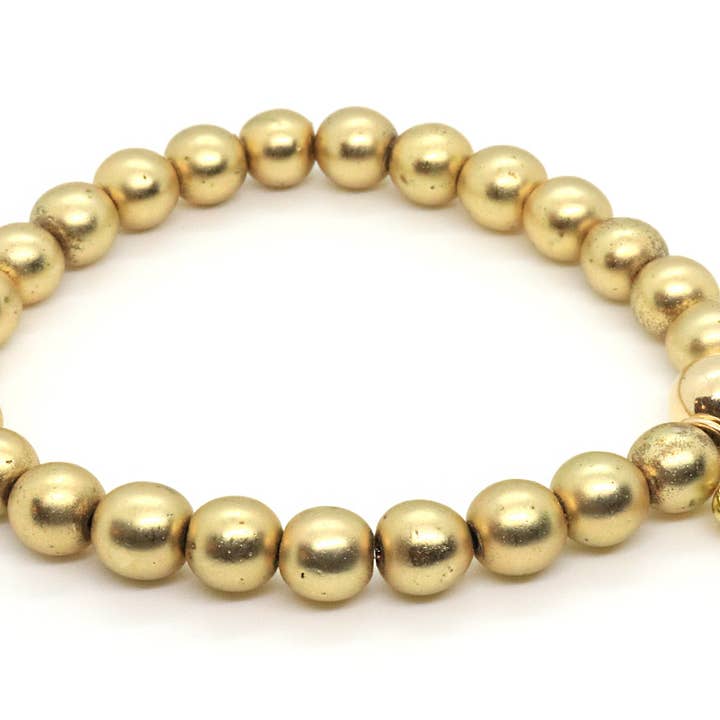 Ellie Teddy Bear Gold Bracelet for wholesale by Jessica Santander