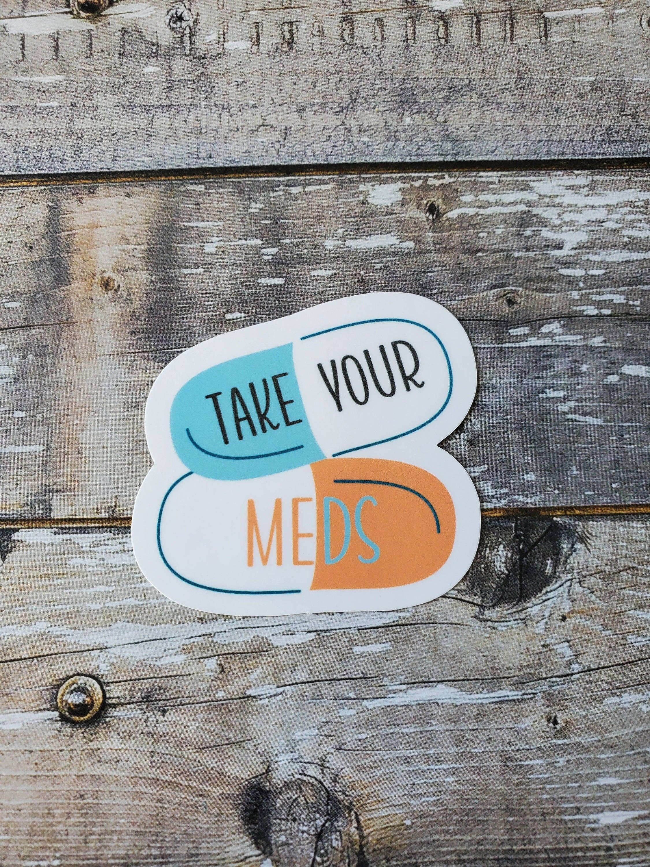 Sticky Bunny Stickers - Vente Autocollant - Autocollant Prenez Vos Médicaments, Autocollant TDAH, Autocollant Prenez Vos Pilules, Autocollant Prenez Votre Médicament1