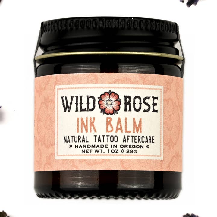 Ink Balm Tattoo Aftercare - 1oz for wholesale by Wild Rose Herbs