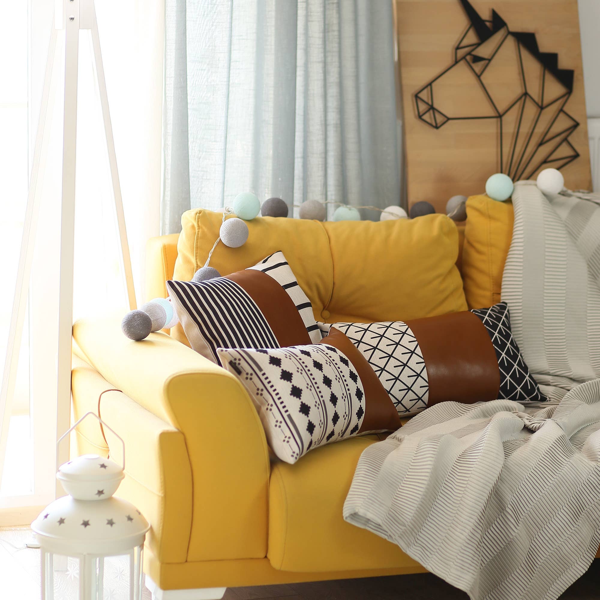 MIKE & Co.   NEW YORK – Großhandel Zierkissenbezug – Dekorative Kissenbezüge aus veganem Kunstleder2