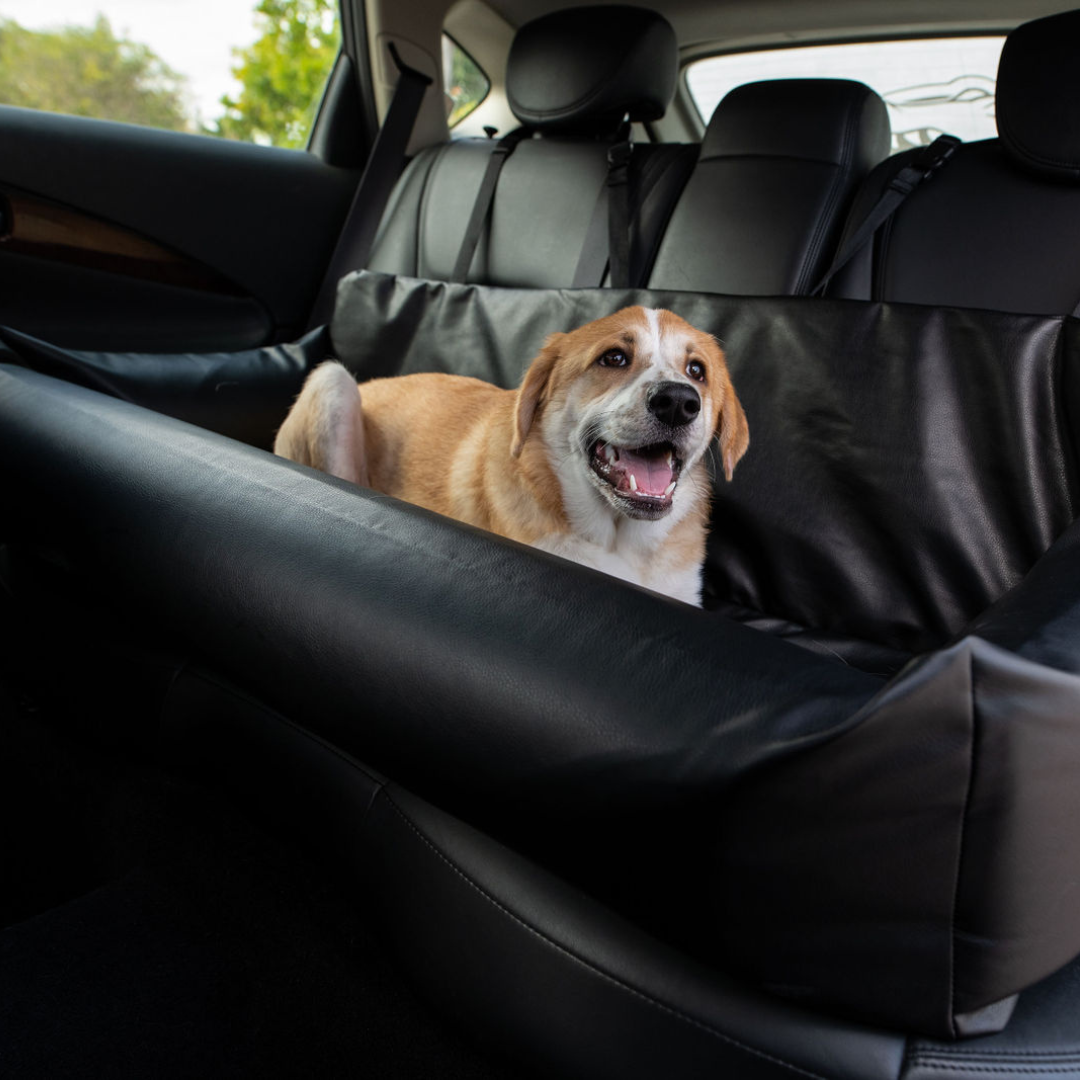 Paw Brands - Wholesale Pet Bed - Dog - PupProtector™ Faux Leather Memory Foam Dog Car Bed -  Black14
