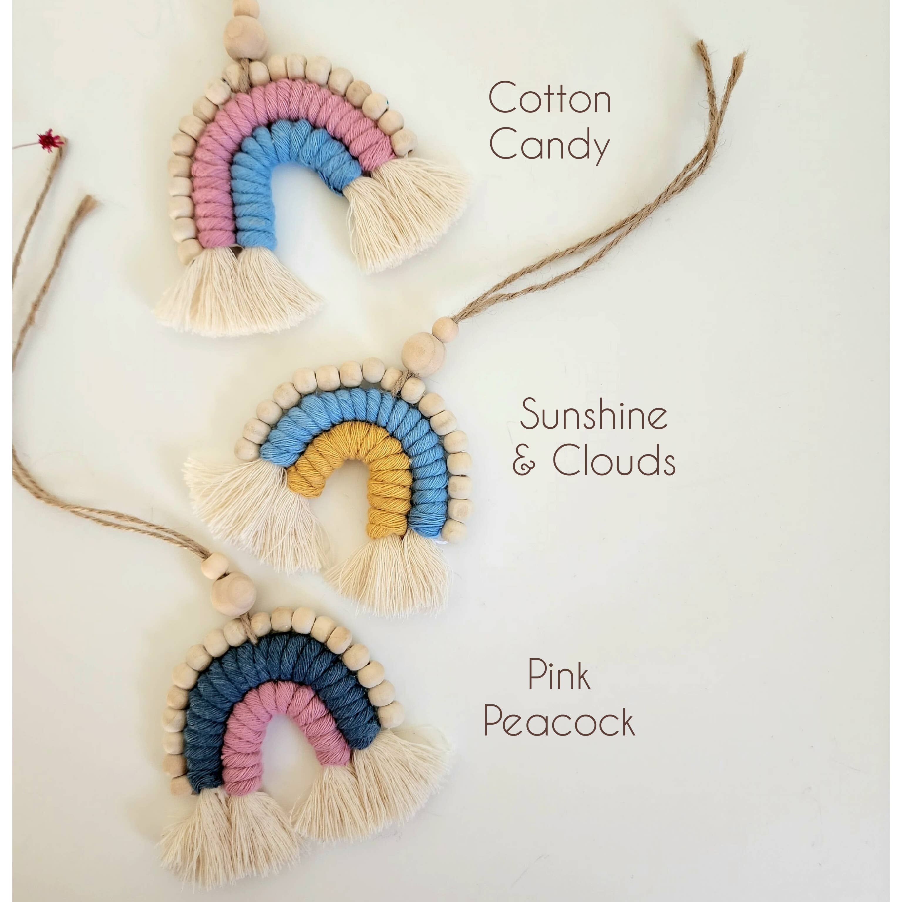 Handmade By Uruba – wholesale Car Decorative Charm - Unisex – Rainbow Car Charm / Oil Diffuser for Rearview Car Mirror0