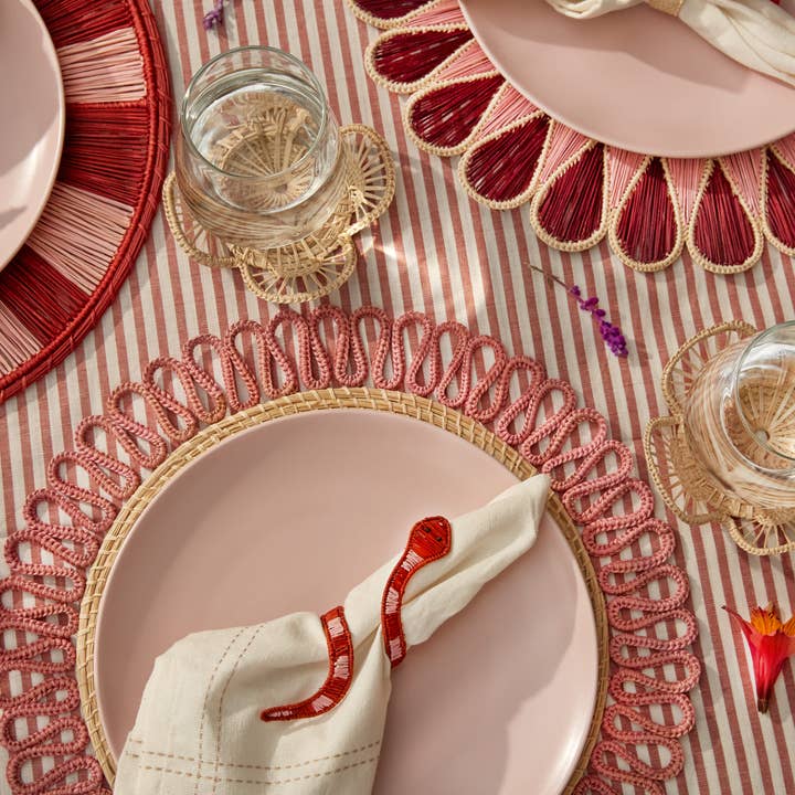 Coro Cora™ - Wholesale Placemat - Magnolia Dos Placemat - Iraca Palm5