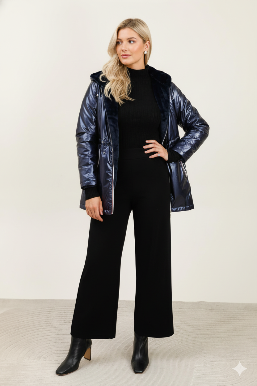 Attrait Paris - Vente Veste – femme - Veste en fourrure réversible à capuche GRANDE TAILLE3