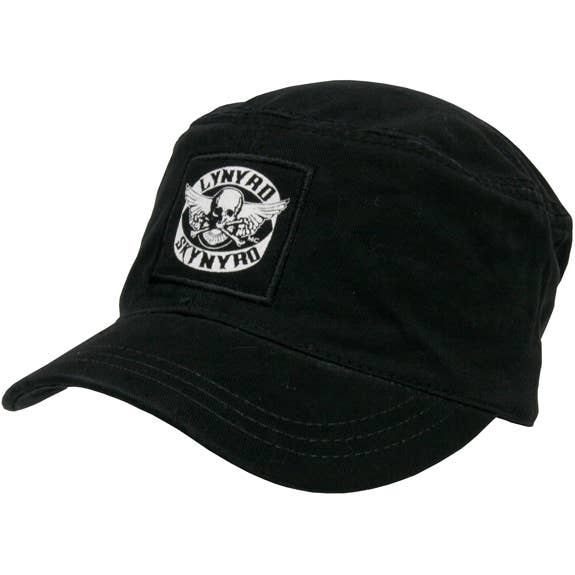 Official Store - Wholesale Baseball Cap - Unisex - Lynyrd Skynyrd - Biker Patch Black Cadet Cap