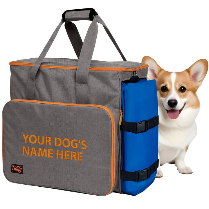 Gradzo - Wholesale Pet Treat Bag - Dog - Personalized Dog Travel Bag and Accessories - Gray