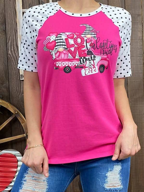 Gepunktetes Gnome-Oberteil für den Großhandel von TOO CHIC BOUTIQUE & CO. LLC