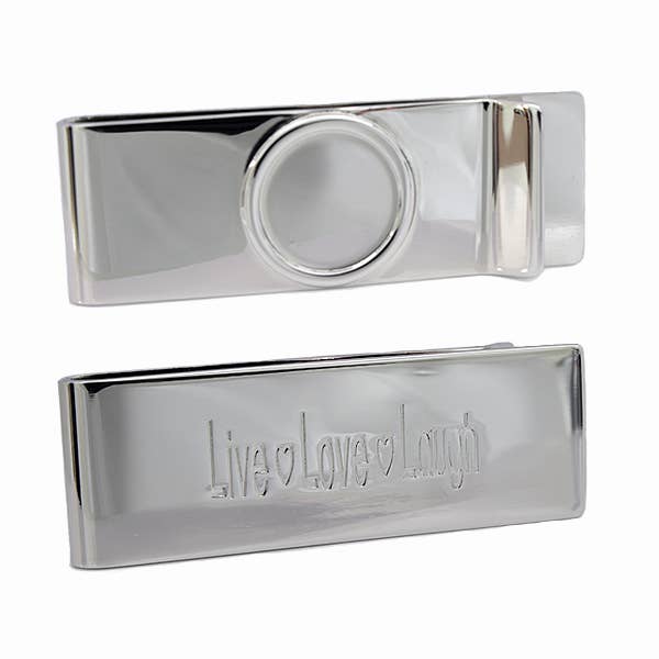Pince à billets Live Laugh Love pour la vente par Cufflinks Depot
