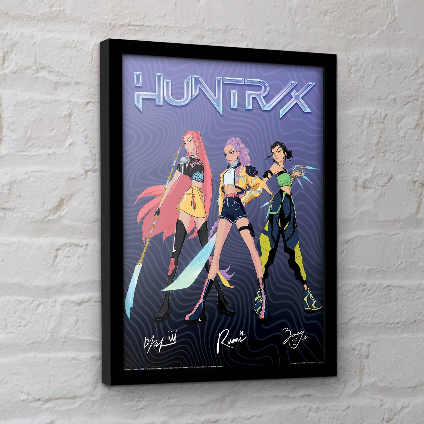 Pyramid International - Vente Affiche d'art - Impression de collectionneurs K-POP Demon Hunters (Signatures) 30 x 40 cm1