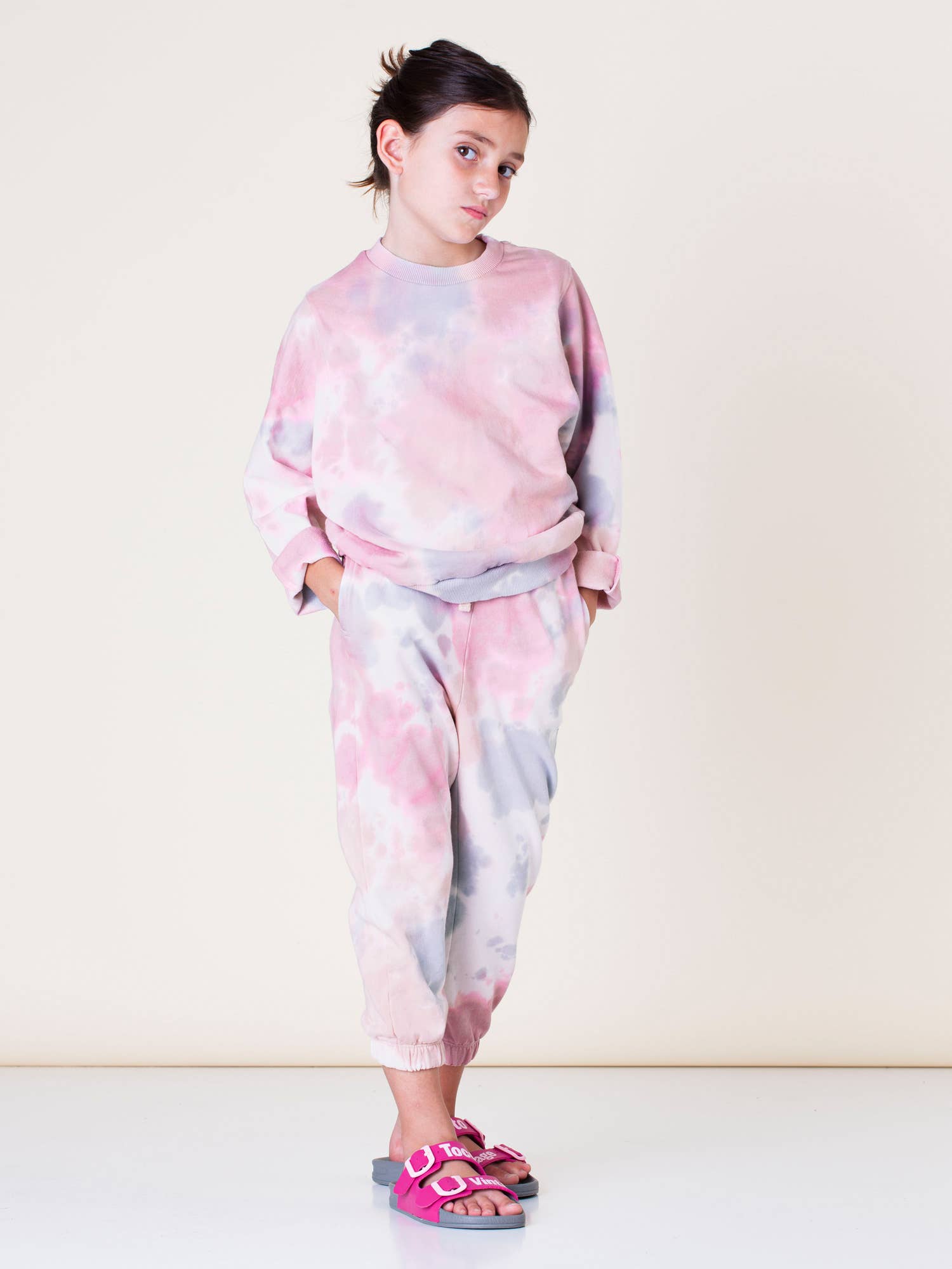 Vert Sweatshirt tie-dye S54623 en vente sur Faire3