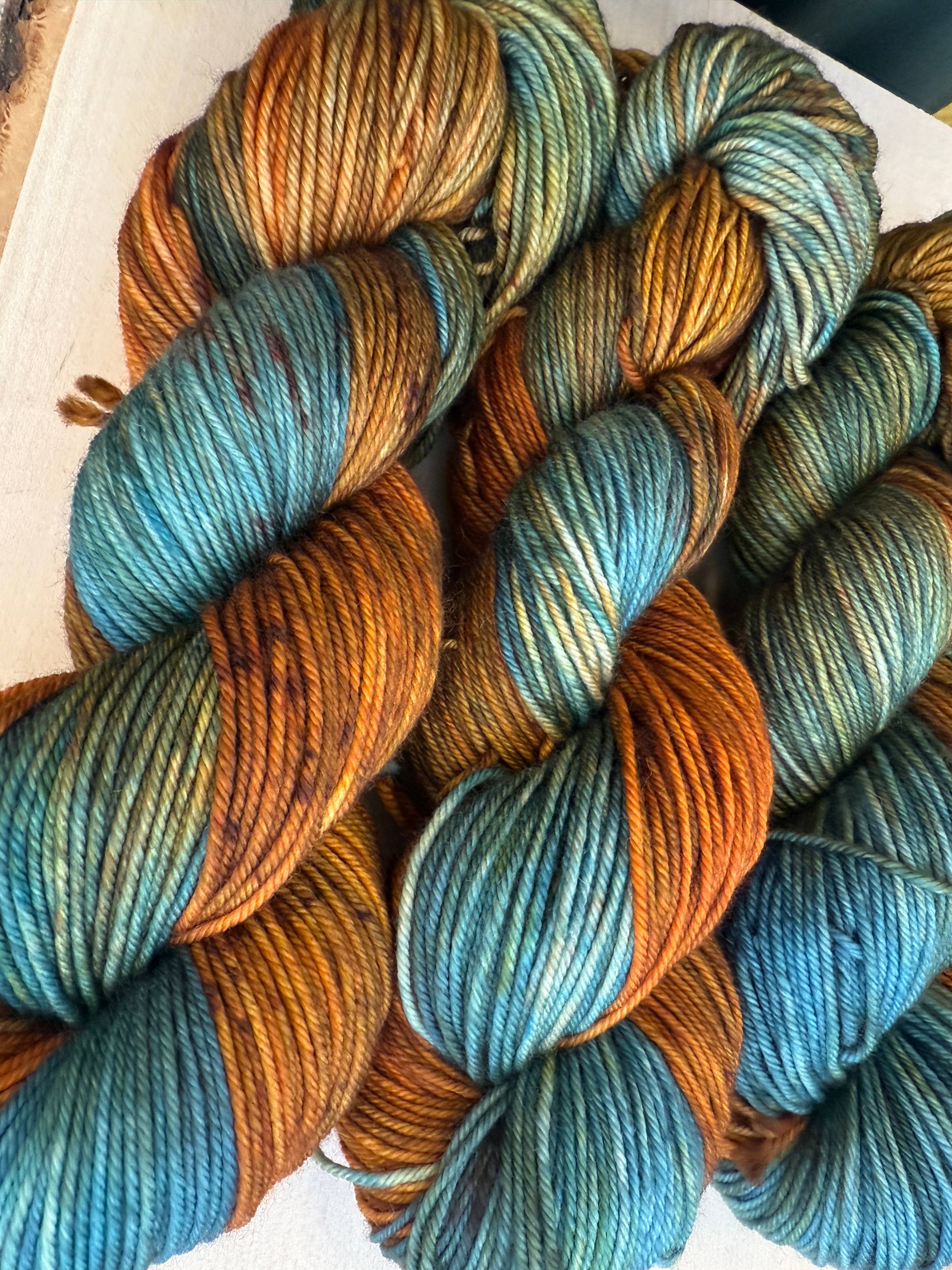 The Yarn Cabin DBA Purls & Pines Yarn - Wholesale Yarn - Desert Sunset Hand Dyed Yarn3