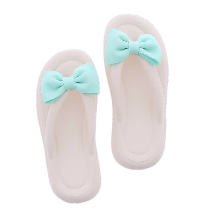 White with Mint Flip Flop Assortment for wholesale by Jane Marie
