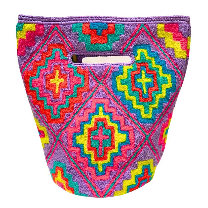 Lilla trykt håndtaske for engroshandel hos LE POM POM