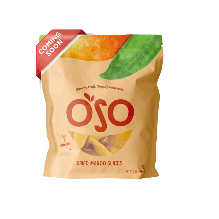 OSO SNACKS - Wholesale Dried/Dehydrated Fruit - Dried Mango Slices - 7 Oz Bag - New Size!0