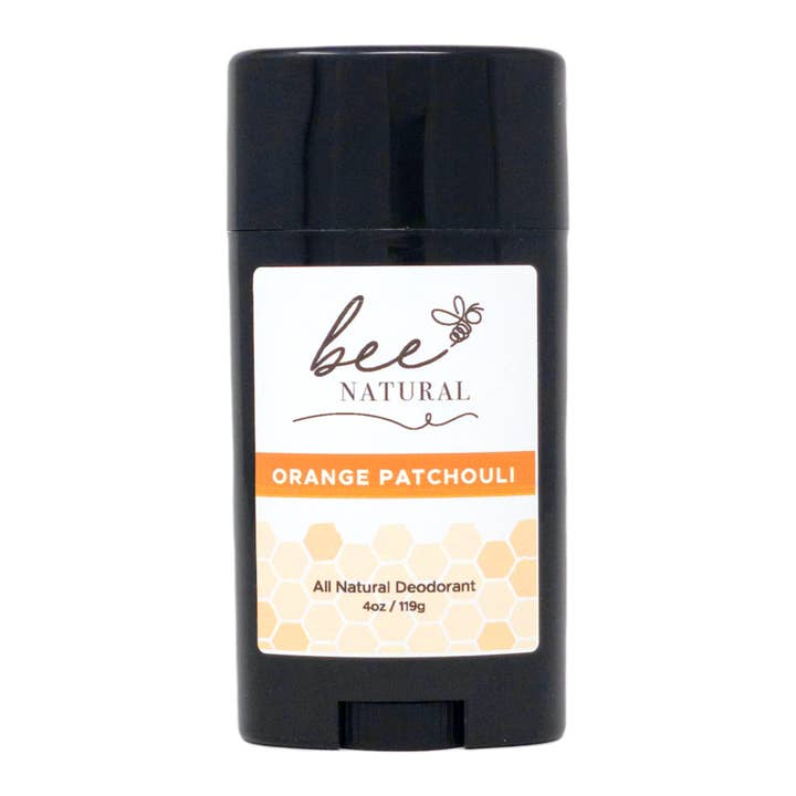 Bee Natural Orange Patchouli All Natural Deodorant- 4pk for wholesale by Sister Bees LLC