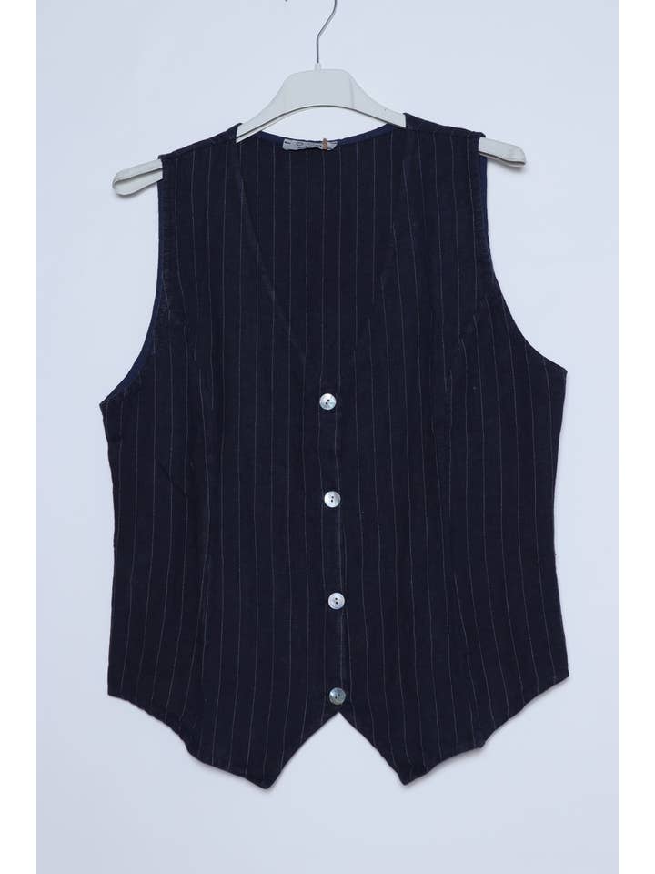 LÉA & LUC - Wholesale Button Down Shirt - Women's - Sleeveless shirt in 100% Linen REF. 517034