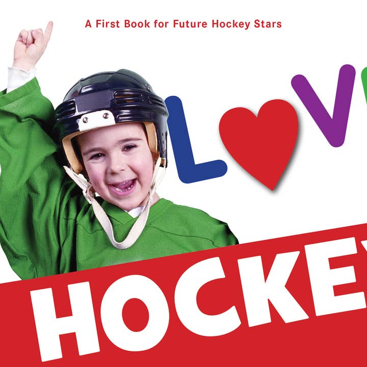 I Love Hockey Board Book for wholesale by Sleeping Bear Press