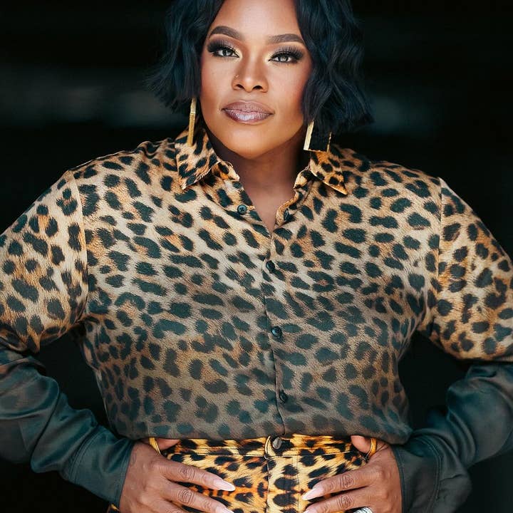 AND-MADE by Hand - Wholesale Stud/Post Earrings - Square Lux - Reptile Stud2