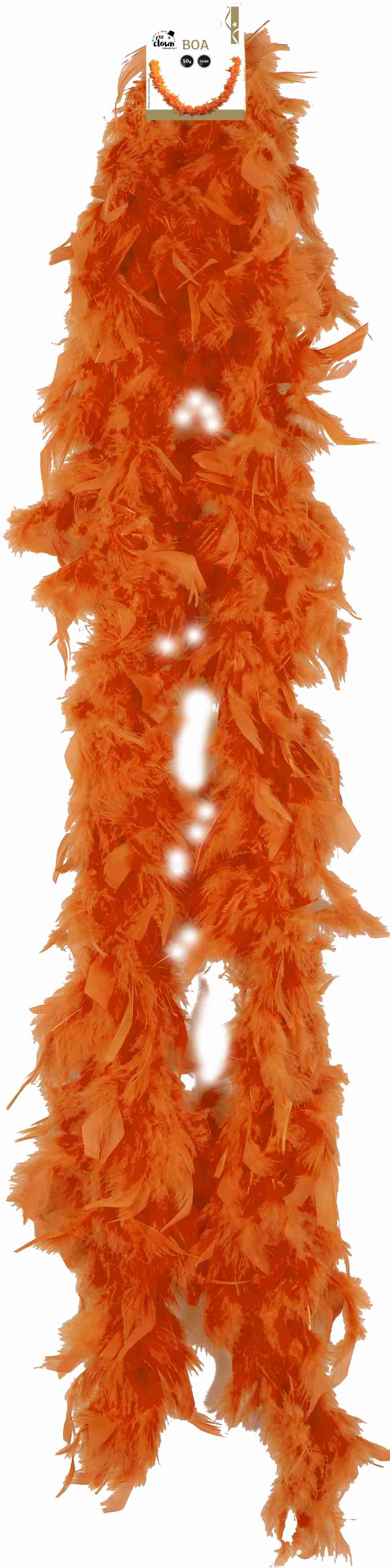 P'tit Clown - Wholesale Costume - Kids - Boa Feathers - Orange1