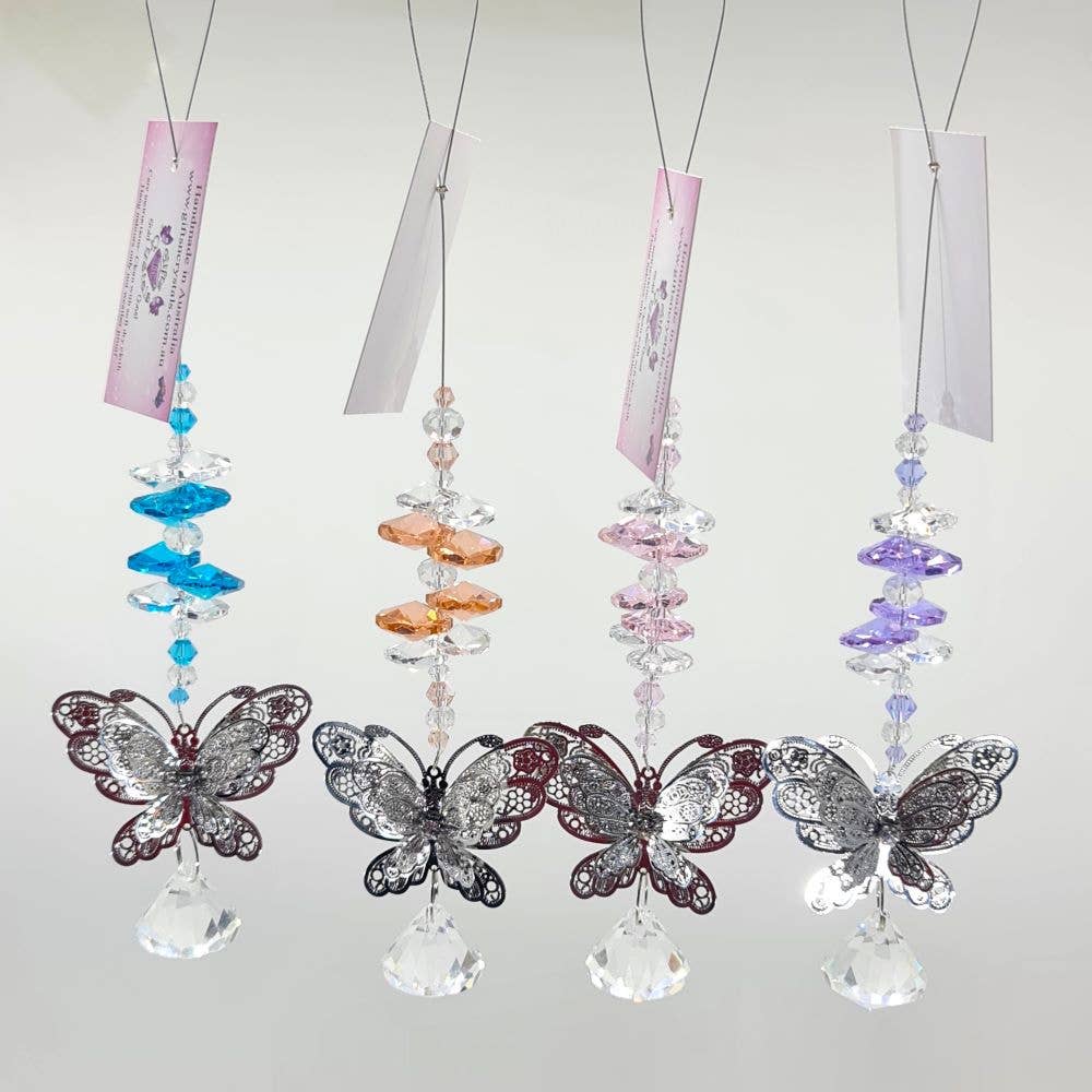 Gifts N Crystals – wholesale Suncatcher – Butterfly Suncatchers- filigree BFSC-F11