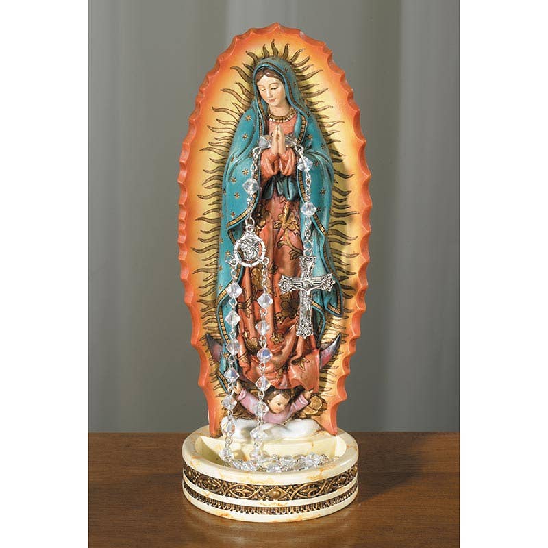 Christian Brands Catholic - Wholesale Decorative Figurine - O L Guadalupe Rosary Holder1