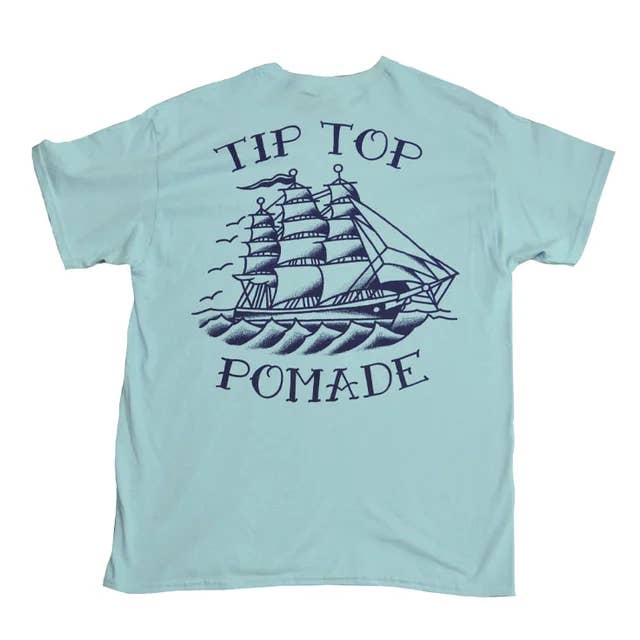 South Pacific - Light Blue Heavy Weight Tee for wholesale by Tip Top Industries