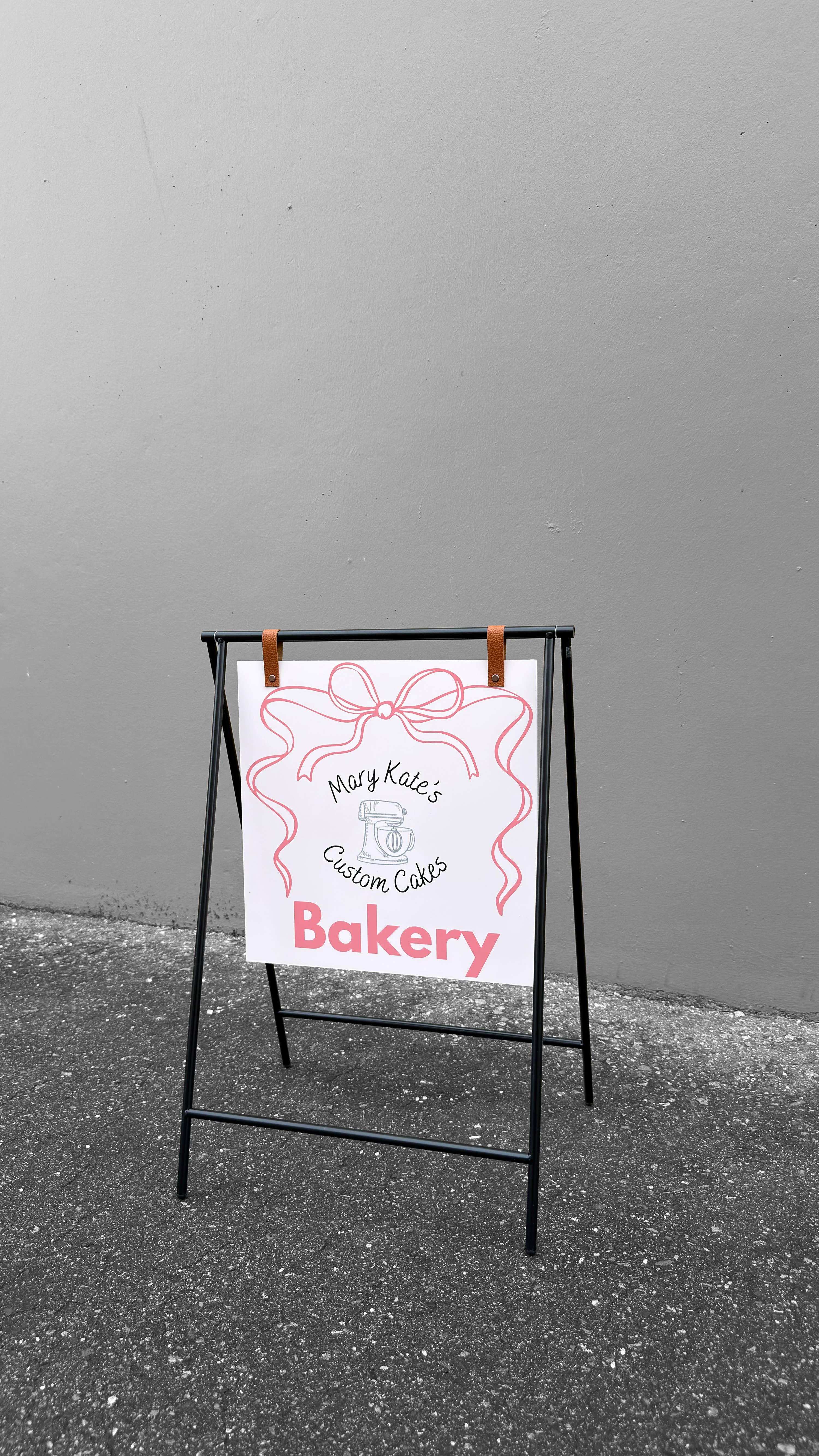 DisplayCanada - Wholesale Outdoor Sign - Small Metal A-Frame Sidewalk Sign with PVC Panel – Durable Outdoor Advertising Sign3