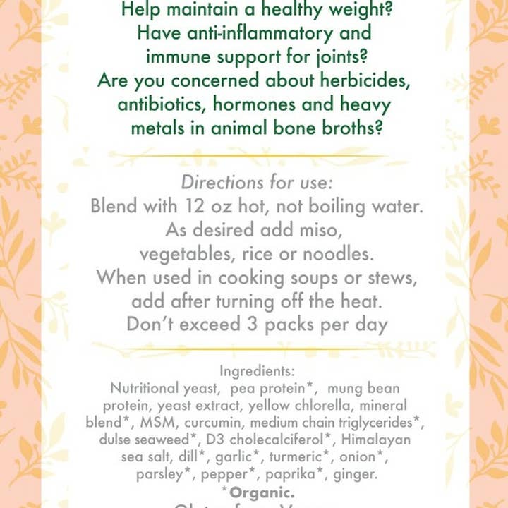 Boon Broth - Wholesale Powdered Health Drink - Boon Broth A gourmet vegan alternative to bone broth