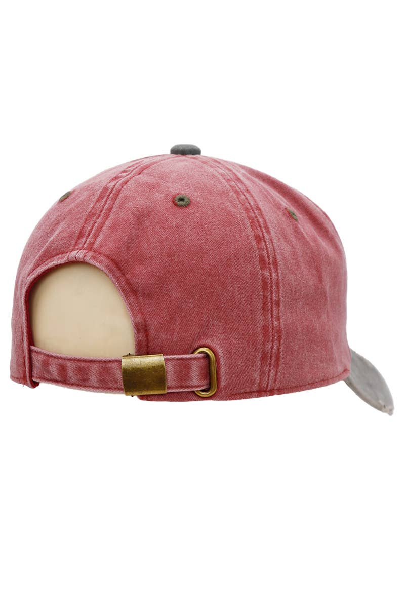 Cap Zone - Wholesale Baseball Cap - Unisex - Distressed Dirty Wash Five Panel Baseball Cap15