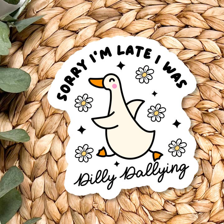 Stickers X Ashley Bexar - Wholesale Sticker - Relatable Duck Funny Mental Health Waterproof Vinyl Sticker