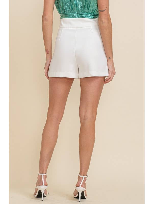 Cloud Ten - Wholesale Skort - Women's - CP9168AA - HIGH WAISTED FRONT SLIT HEM SKORT