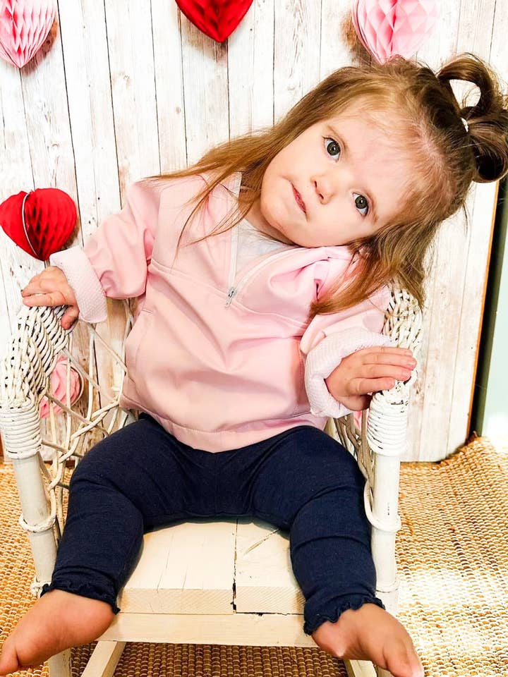 Lettie Grays Clothing - Vendita all'ingrosso Giacca antivento - Bambini - Giacca a vento rosa pastello