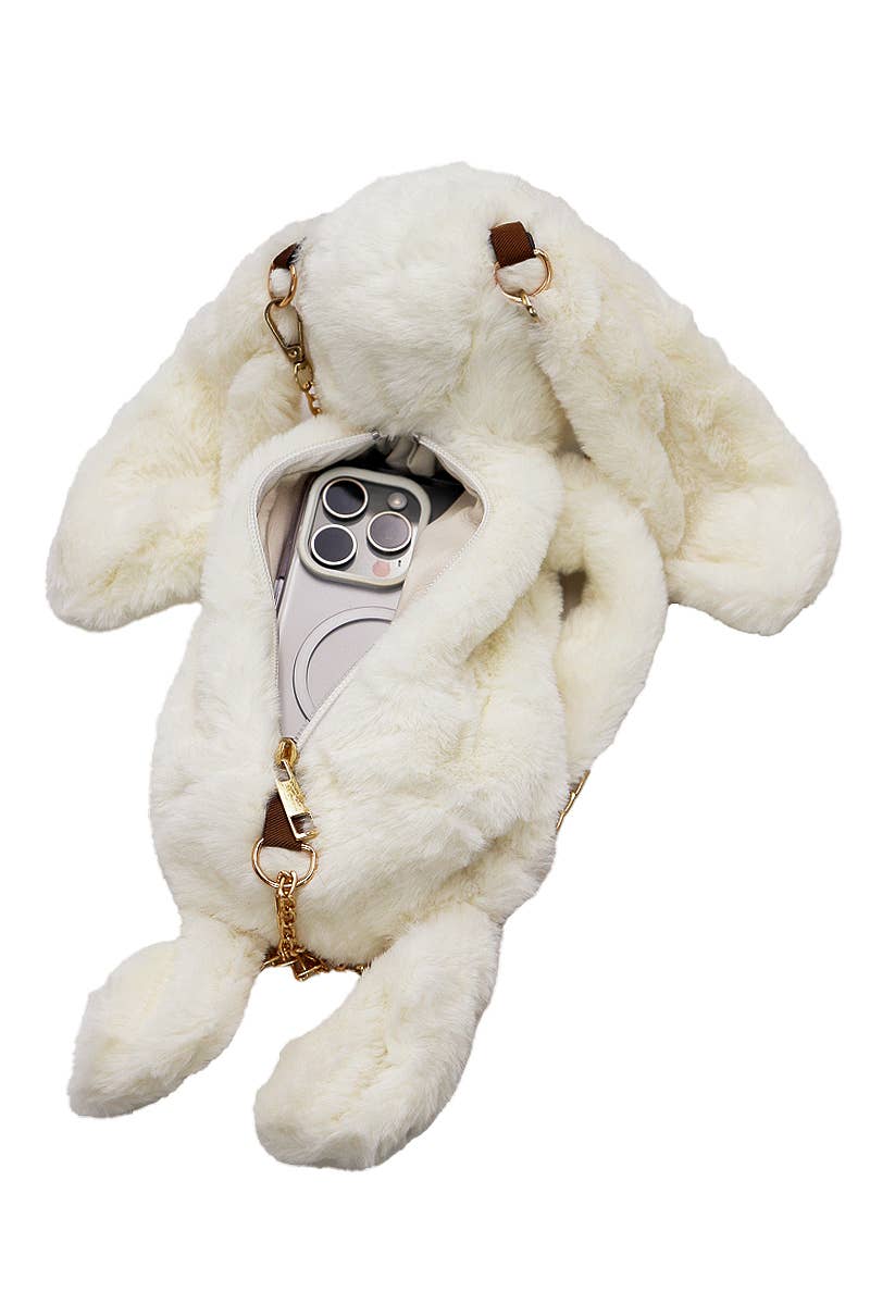 Cap Zone - Wholesale Crossbodytas - Dames - Bunny Rabbit Fuzzy schoudertas van imitatiebont4