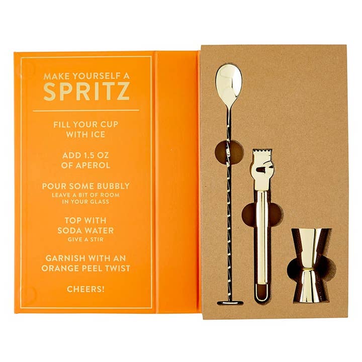 Santa Barbara Design Studio by Creative Brands - Wholesale Stud/Post Earrings - Barware Book Box - It's an Aperol Spritz Kind of Day