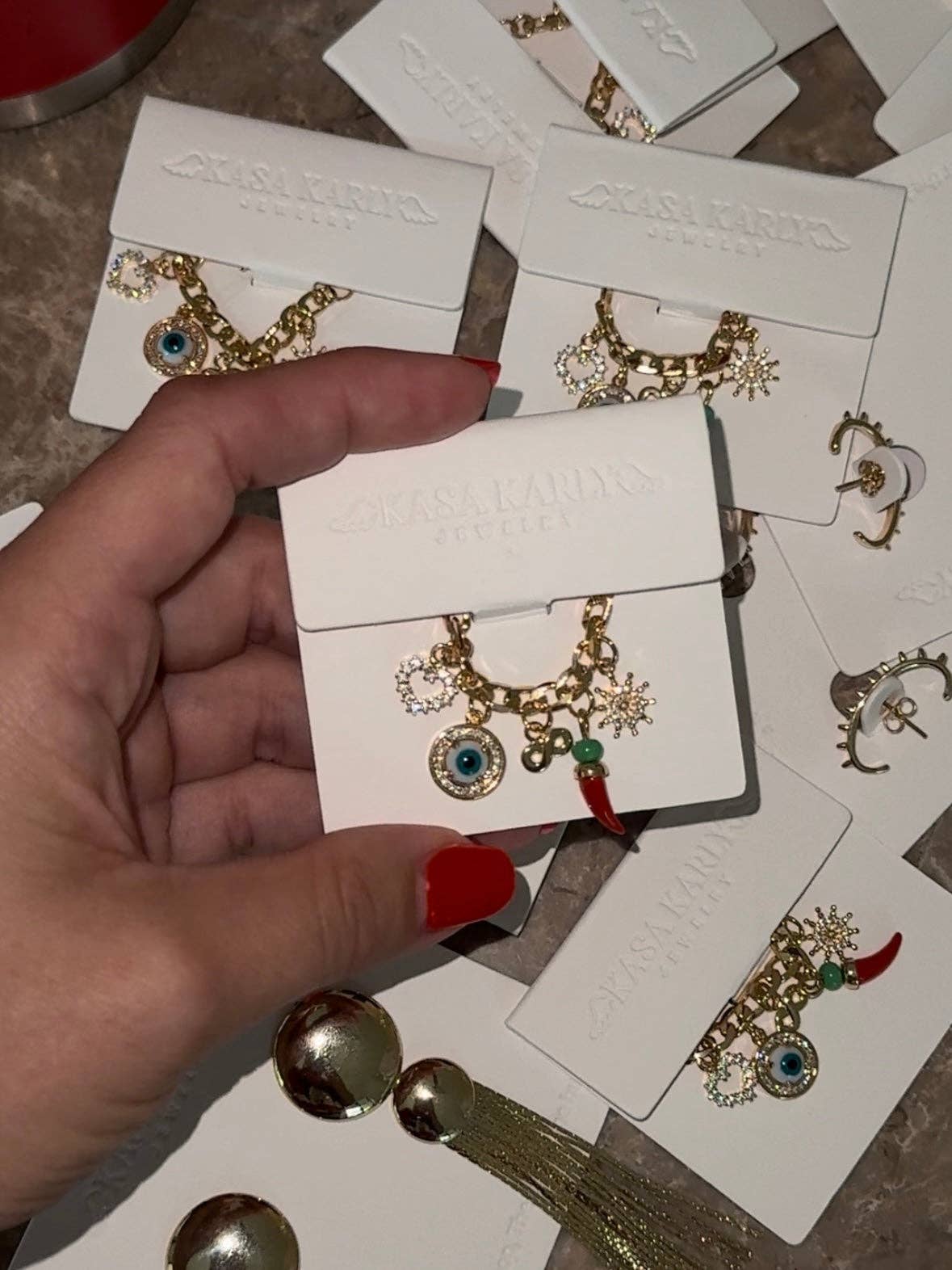 Kasa Karly - Wholesale Individual Charm/Pendant - 18k LUCKY CHILI KINI CHARM4