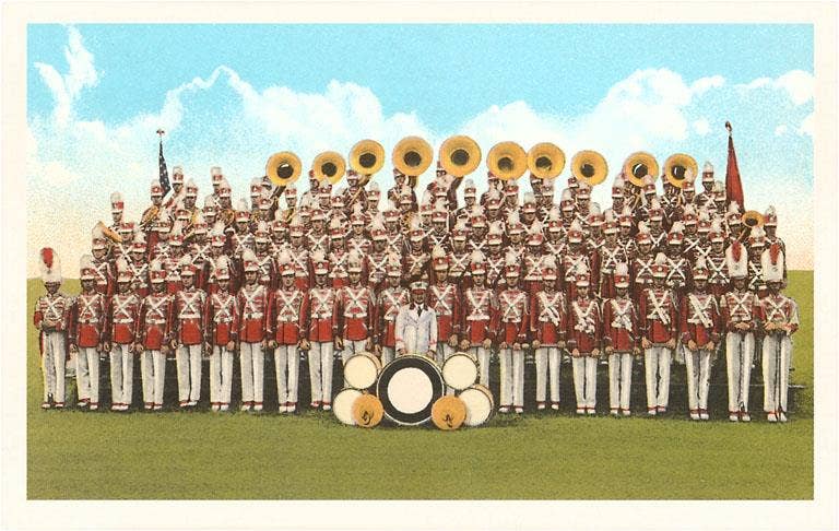 Found Image Press - Wholesale Stationery/Notecard Set - Greeting Card AP-133 Large Marching Band0