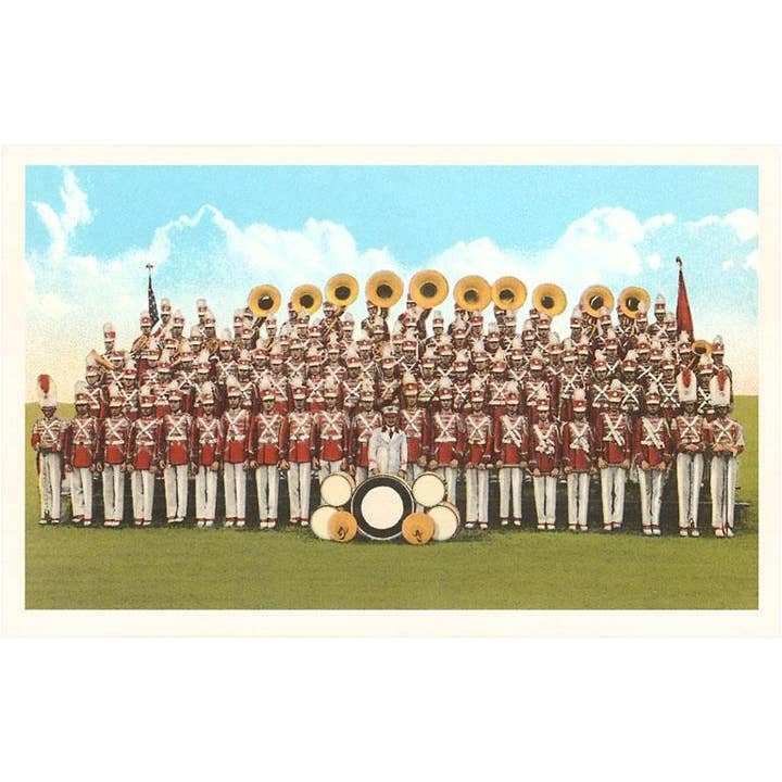 Found Image Press – Großhandel Briefpapier-/Postkarten-Set – Grußkarte AP-133 Große Marschkapelle