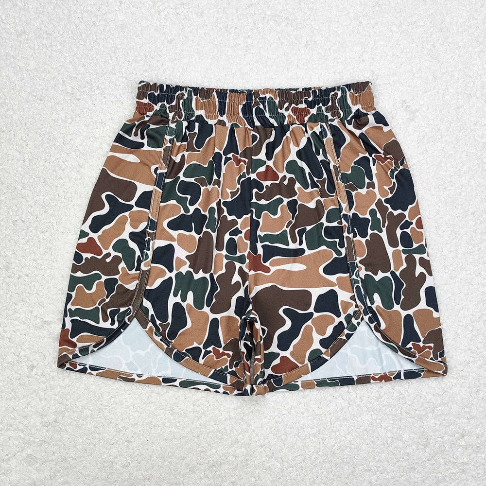 Aier Wholesale - Wholesale Mommy & me sets - Mommy and Me Baby Girls Camo Summer Shorts Bottoms1