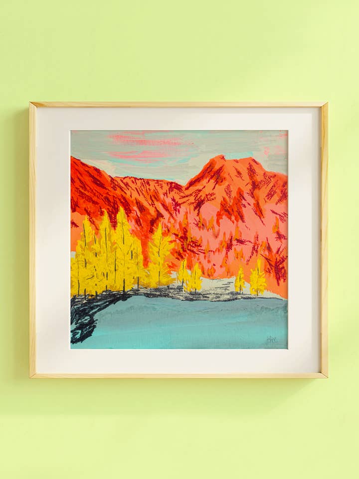 Impression artistique Blushing Larches pour la vente par Juliann Choe