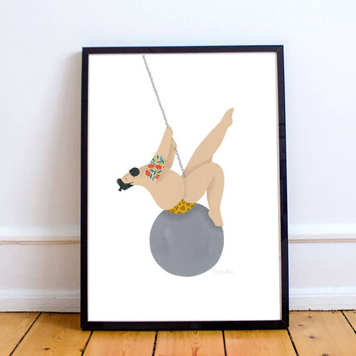 Elsa Rose Frere - Wholesale Art Print - A4 Print - Sexy Wreckingball