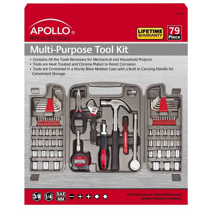 Apollo Tools - Wholesale Tool Set - 79 Piece Multi-Purpose Tool Kit6