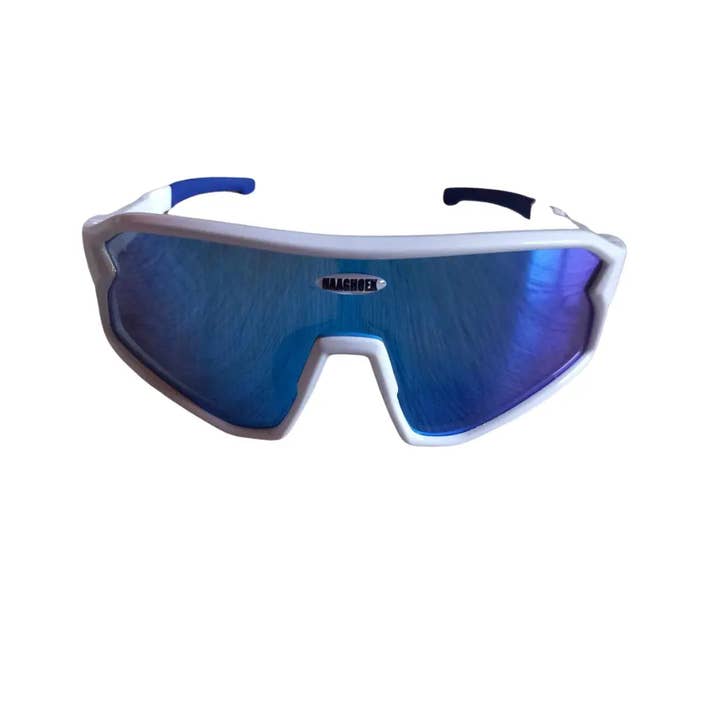 Occhiali da ciclismo Haaghoek Future Kids Blu-bianco per la vendita all'ingrosso da parte di Haaghoek